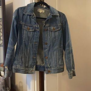 Made well distressed denim jacket